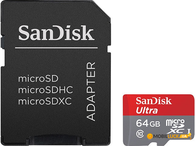   SanDisk microSDHC class 10 UHS Mobile Ultra 64Gb