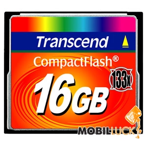   Transcend 16GB Compact Flash (133X) (TS16GCF133)