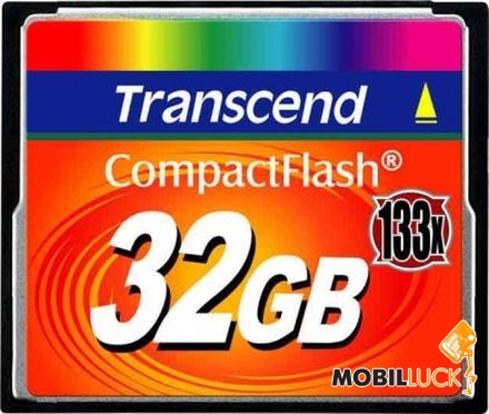   Transcend 32GB Compact Flash (133X) (TS32GCF133)