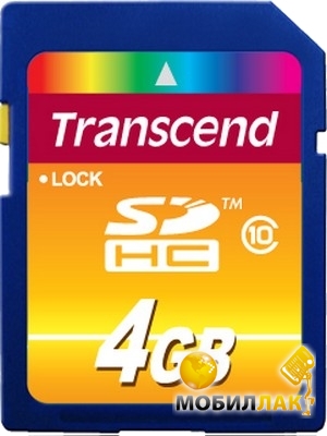   Transcend 4GB SDHC Class 10 (TS4GSDHC10)