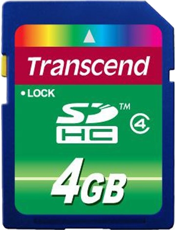   Transcend 4GB SDHC Class 4 (TS4GSDHC4)