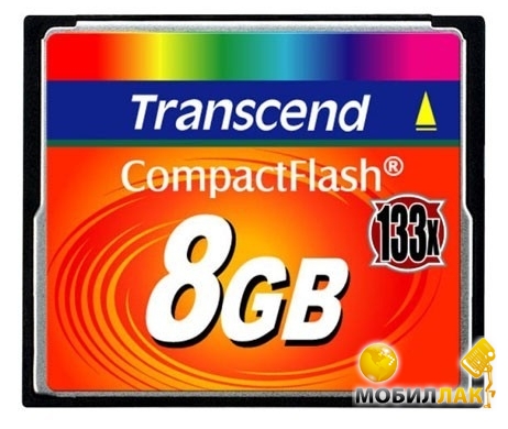   Transcend 8GB Compact Flash 133x (TS8GCF133)