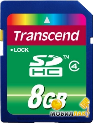   Transcend 8GB SDHC Class 4 (TS8GSDHC4)