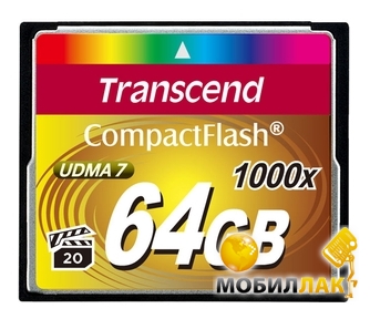  ' Transcend Compact Flash 64GB (1000X) (TS64GCF1000)