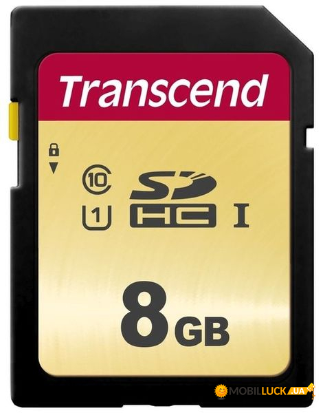   Transcend SDHC 500S 8GB UHS-I U1 (TS8GSDC500S)