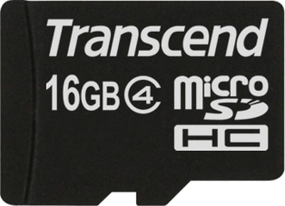   Transcend microSDHC 16GB Class 4 (no adapter) (TS16GUSDC4)