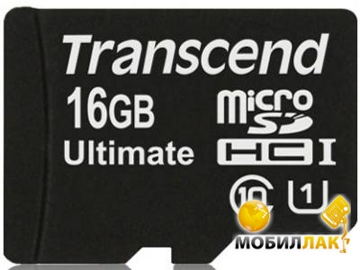   Transcend microSDHC 16GB Class 10 UHS-I (adapter SD) (TS16GUSDHC10U1)