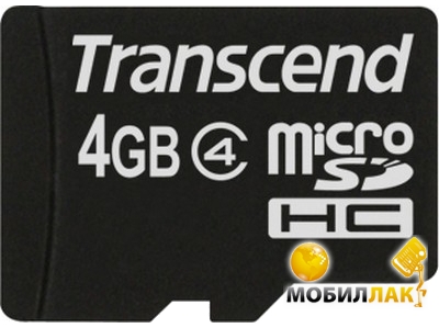   Transcend microSDHC 4 GB Class 4 (+ SD ) (TS4GUSDHC4)