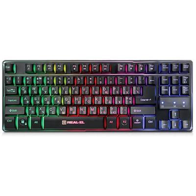  Real-El 8710 Gaming TKL Backlit Black