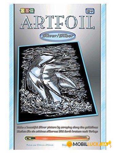    Sequin Art ARTFOIL SILVER Dolphin SA0608