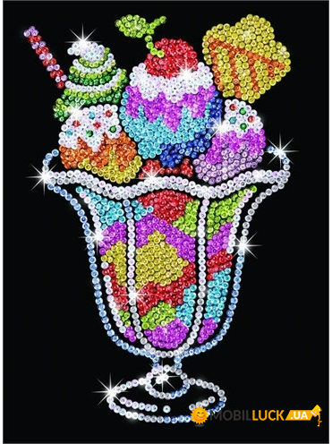    Sequin Art BLUE Ice Cream Sundae SA1305