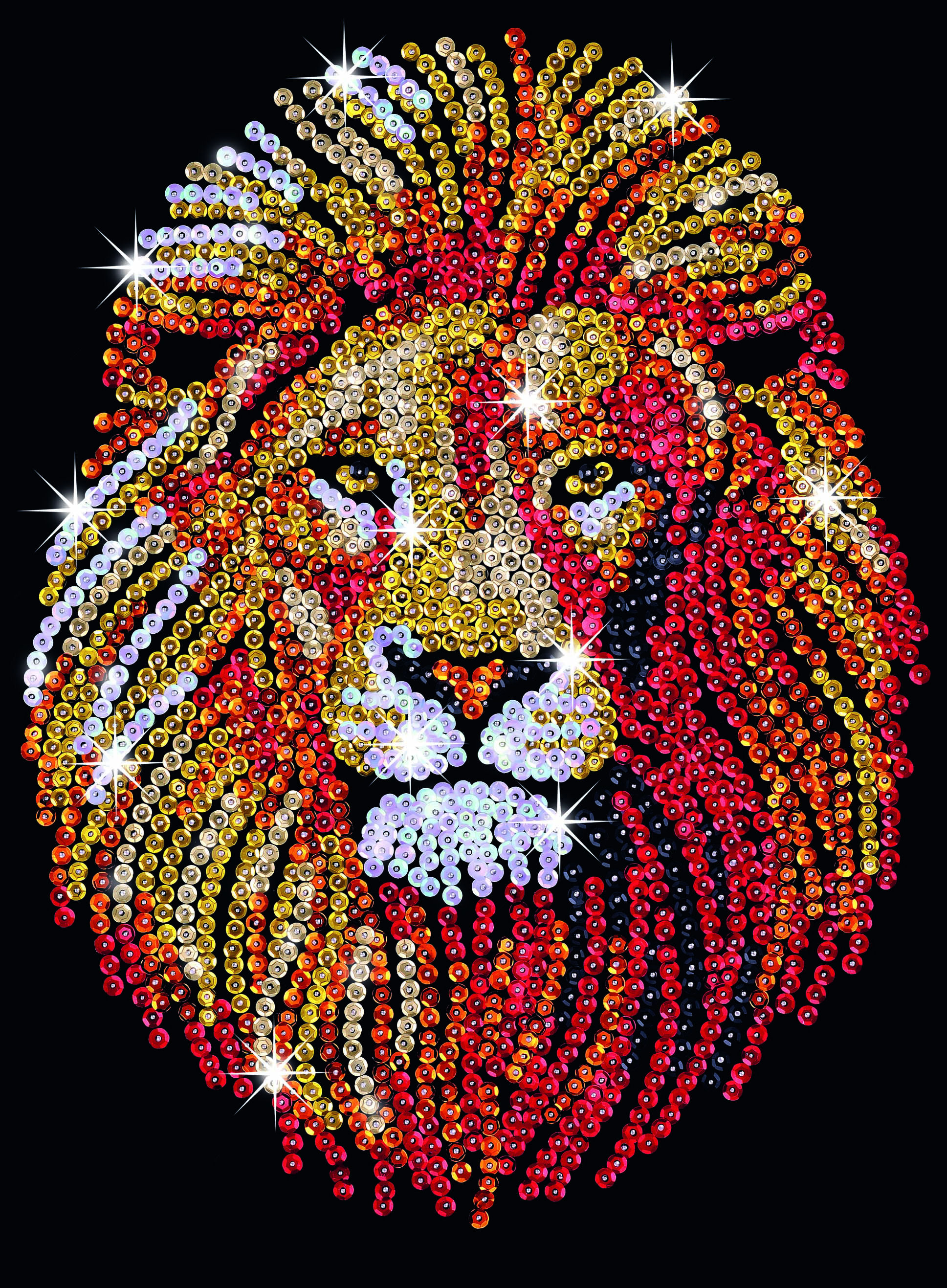    Sequin Art BLUE Lion SA1207