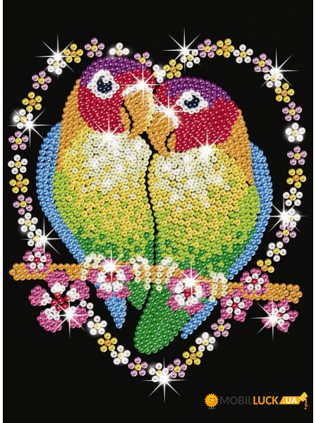    Sequin Art BLUE Love Birds SA1002