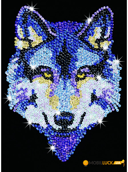    Sequin Art BLUE Wolf SA1215