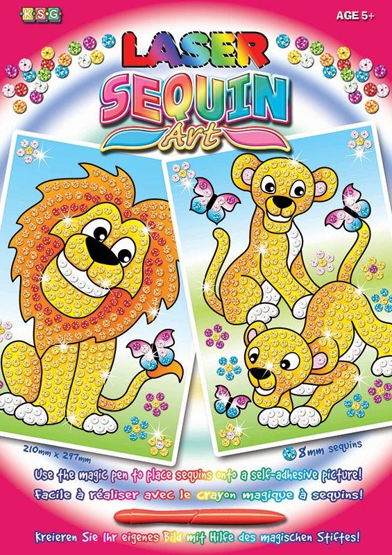    Sequin Art LASER Lions SA1318