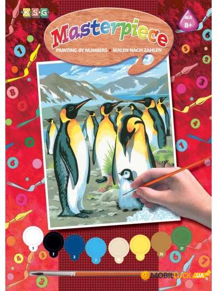    Sequin Art PAINTING BY NUMBERS JUNIOR Penguins SA0033