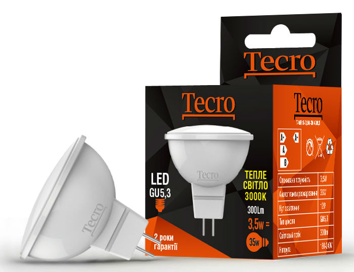 LED  Tecro T-MR16-5W-3K-GU5,3 5W GU5,3