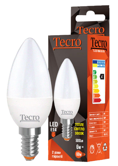  Tecro TL-C37-6W-3K-E14