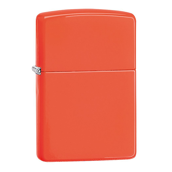  Zippo 28888 Reg Neon Orange Lighter