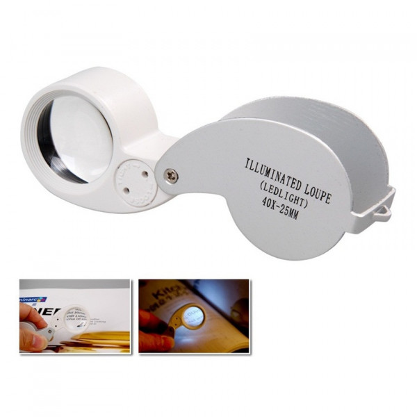   Magnifier 21011 White 25  40x