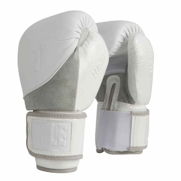   Title White Boxing Gloves (14oz) 