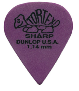   Dunlop 412P1.14 Tortex Sharp Players Pack 1.14  (12 )