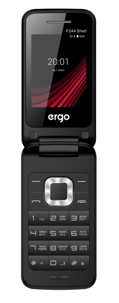   Ergo F244 Shell Dual Sim Black