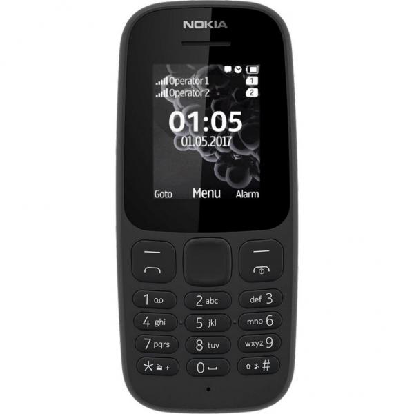   Nokia 105 Single Sim New Black (A00028356)