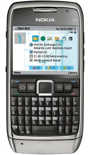 Nokia E71 Grey Steel