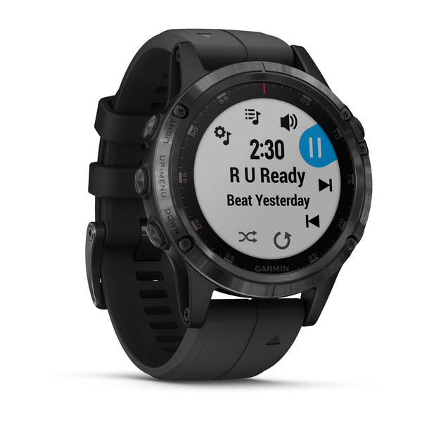   Garmin Fenix 5x Plus Sapphire Black with Black Band (010-01989-01)