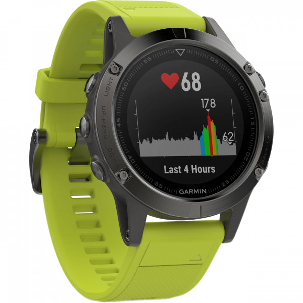   Garmin fenix 5 Slate grey with amp yellow band (010-01688-02)