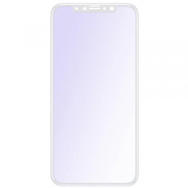   Baseus Tempered Glass Silk-screen Blue Light Protection 0.2mm for iPhone X White (SGAPIPH8-HES02)