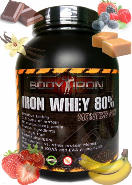  BodyIron Nutrition Iron Whey Builder 80% 2270 Banana