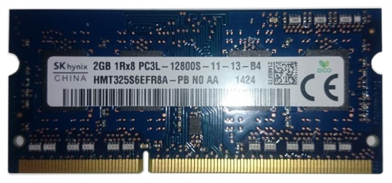   Hynix So-Dimm DDR3L-1600 2GB (HMT325S6EFR8A-PB)