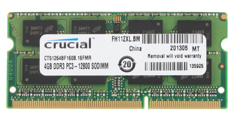  Crucial DDR3 1600 4GB 1.5/1.35V, Retail (CT51264BF160B)