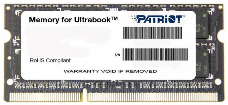   Patriot So-Dimm DDR3L-1600 4GB PC3-12800 (PSD34G1600L81S)