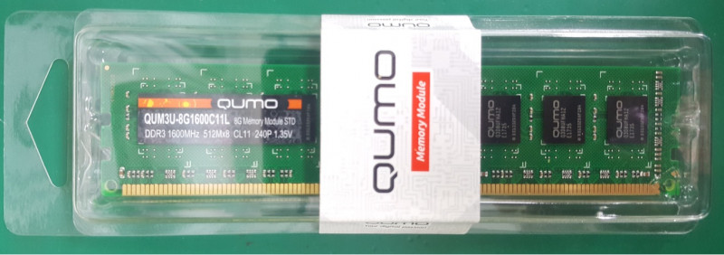  Qumo 8 GB DDR3L 1600 MHz (QUM3U-8G1600C11L)