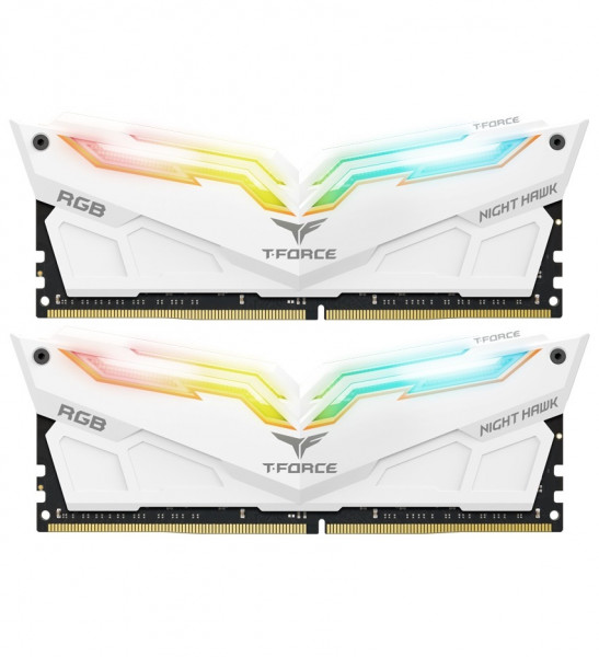   Team DDR4 2x8GB/3000 T-Force Night Hawk RGB White (TF2D416G3000HC16CDC01)