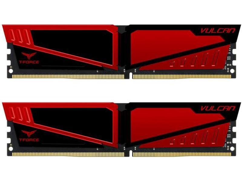   Team DDR4 2x8GB/2666 T-Force Vulcan Red (TLRED416G2666HC15BDC01)