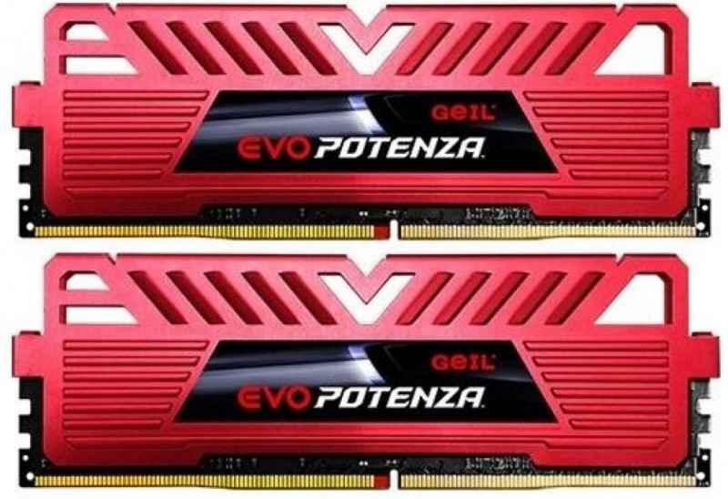   GeIL DDR4 16GB (2x8GB) 2400 MHz EVO Potenza Heatsink System (GLWR416GB2400C15DC)