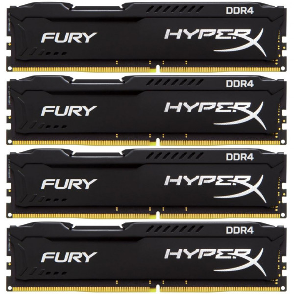   Kingston HyperX Fury Black 32GB (4x8GB) DDR4 2133 MHz (HX421C14FB2K4/32)