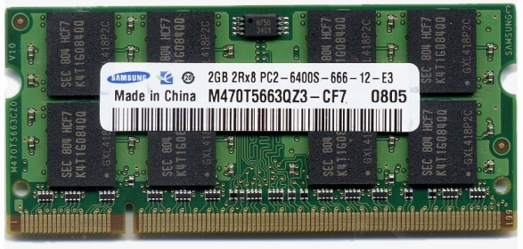   Samsung So-Dimm PC6400 2Gb DDR2 (M470T5663QZ3-CF7)