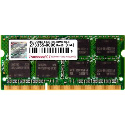     Transcend SoDIMM DDR3 4GB 1333 MHz (TS4GAP1333S)