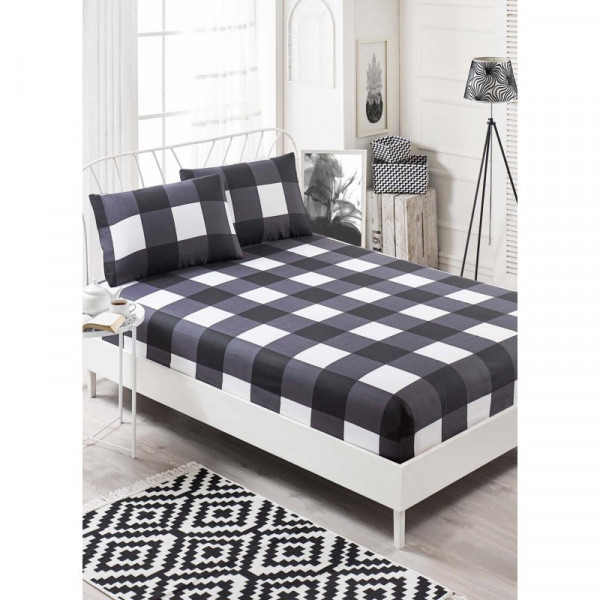      Eponj Home B&W Plaid 100x200 (6100000170322)