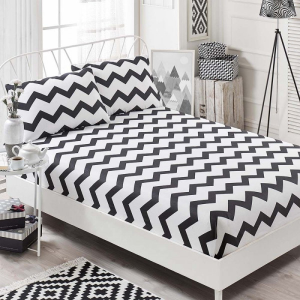      Eponj Home B&W SmallZigzag 100x200 (6100000170865)