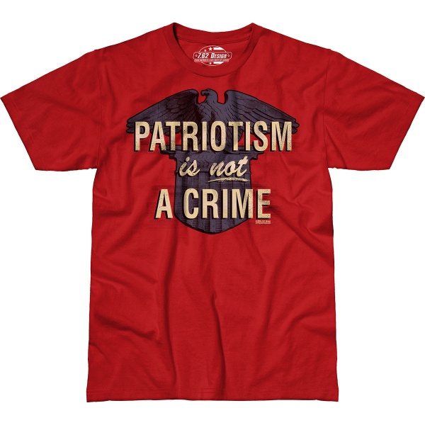  7.62 Design Patriotism Is Not A Crime 762-001-555RD M