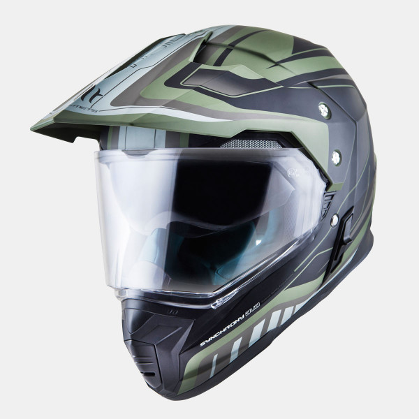  MT Helmets SYNCHRONY DUO TOURER Green Military XS