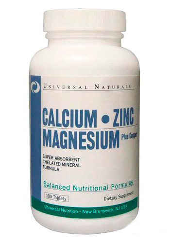  Universal Nutrition Calcium Zinc Magnezium 100  (1029)