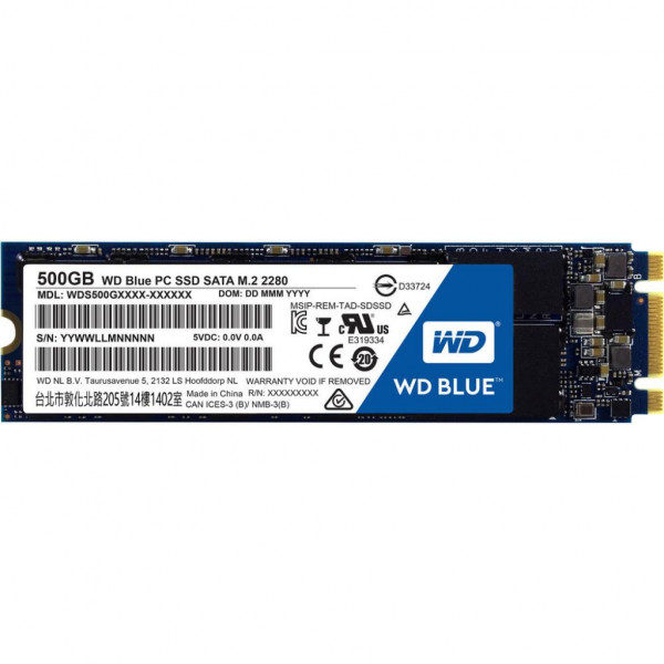  SSD Western Digital M.2 2280 500GB (WDS500G1B0B)