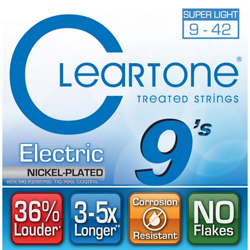    Cleartone 9409 Electric Nickel-Plated Super Light 09-42